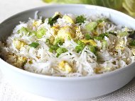 Запържен ориз басмати с яйца в индийски стил